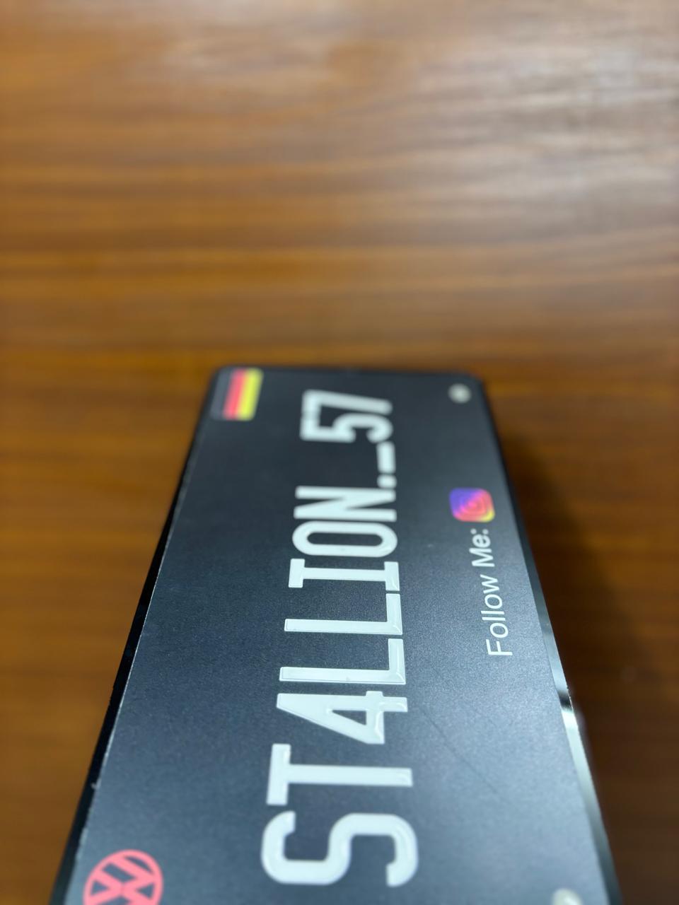 Black Gel Number Plate | High Gloss Resin Finish | Universal Fit | ELITE AUTO MODS (Copy) (Copy) (Copy) - Elite Auto Mods