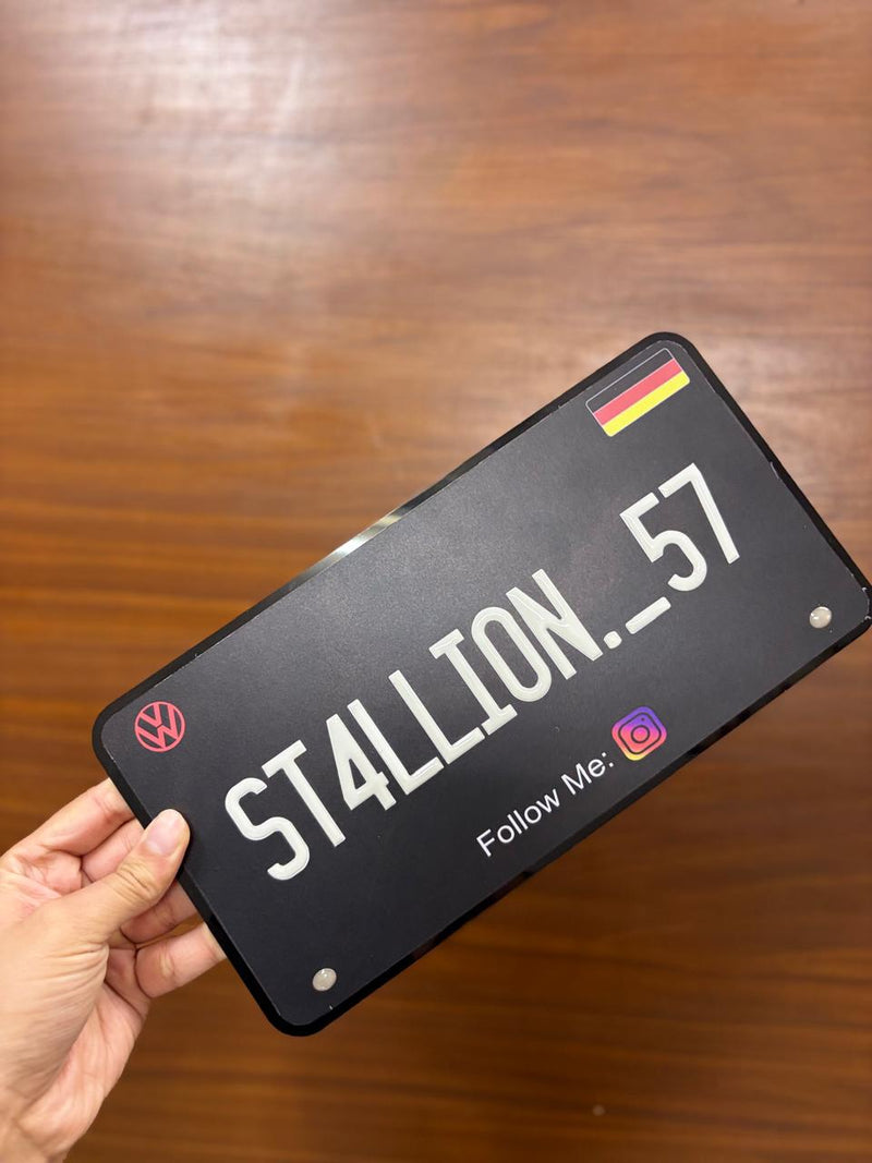 Black Gel Number Plate | High Gloss Resin Finish | Universal Fit | ELITE AUTO MODS (Copy) (Copy) (Copy) - Elite Auto Mods
