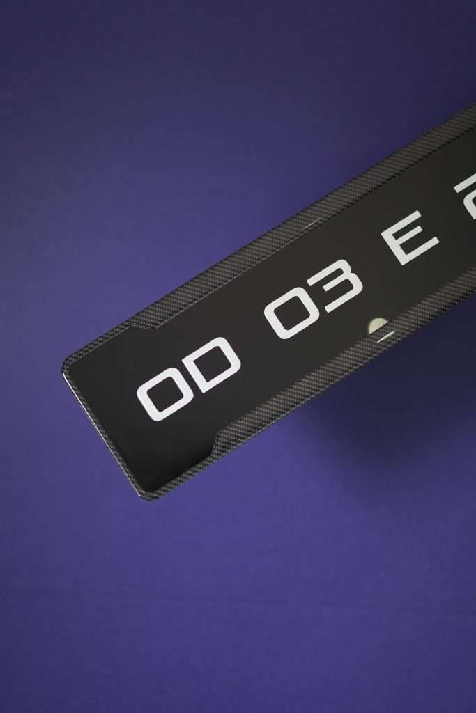 Black Gel Number Plate | High Gloss Resin Finish | Universal Fit | ELITE AUTO MODS (Copy) (Copy) (Copy) (Copy) - Elite Auto Mods