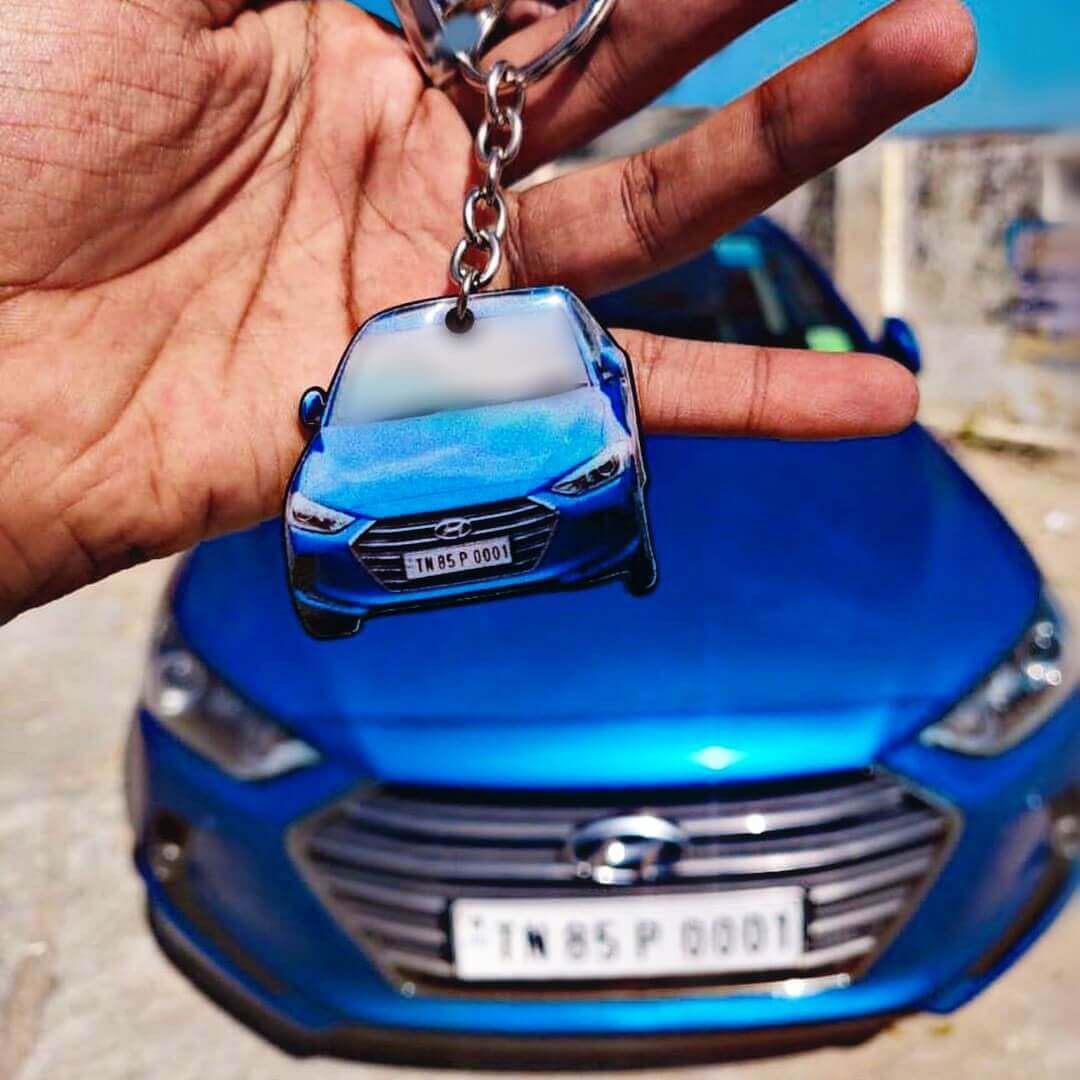Car Design Number Plate Keychain | Personalized Vehicle Registration Keychain | ELITE AUTO MODS - Elite Auto Mods