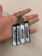 Custom Number Plate Metal Keychain | Personalized Car Registration Keychain | ELITE AUTO MODS - Elite Auto Mods