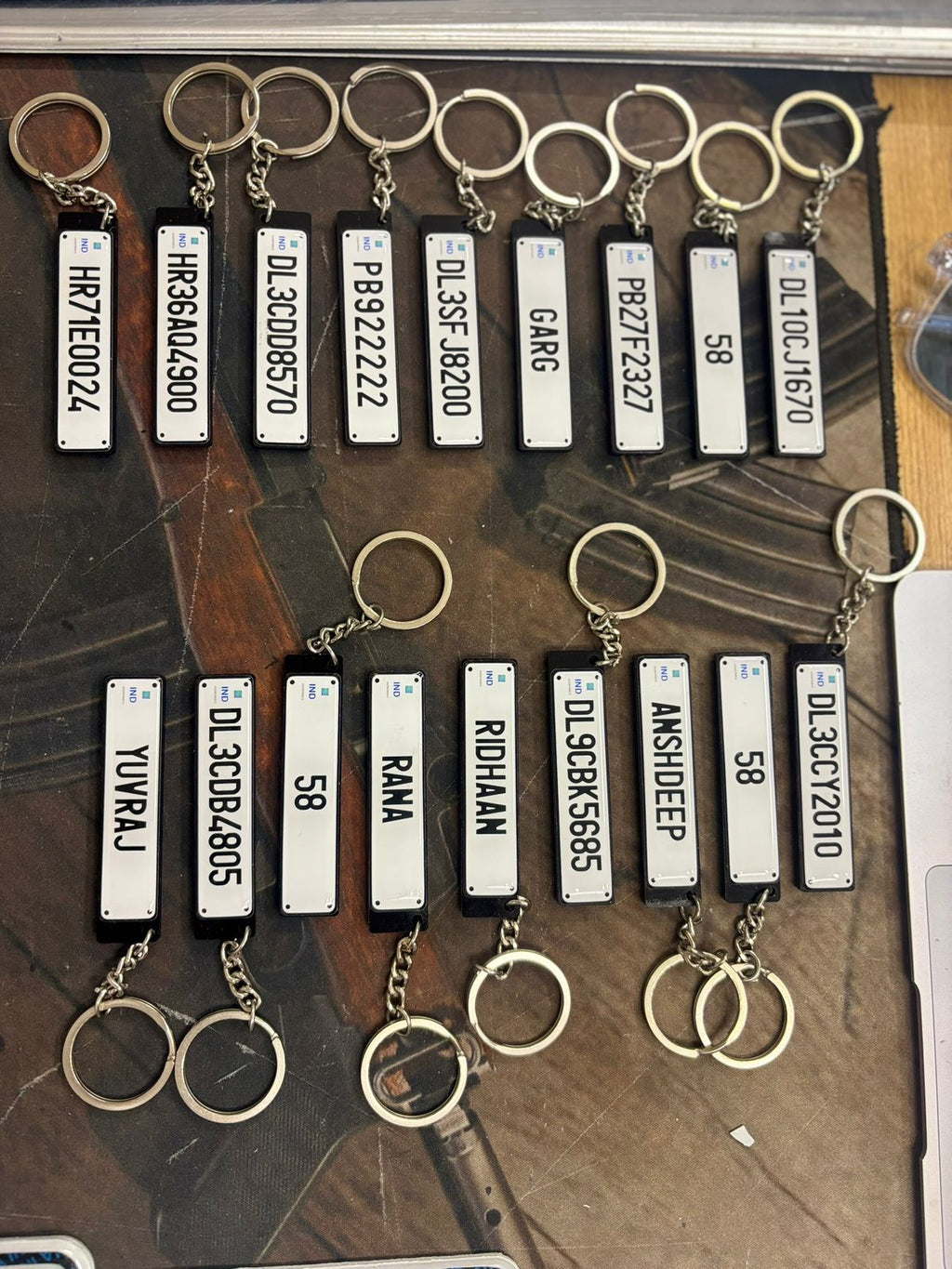 Custom Number Plate Metal Keychain | Personalized Car Registration Keychain | ELITE AUTO MODS - Elite Auto Mods