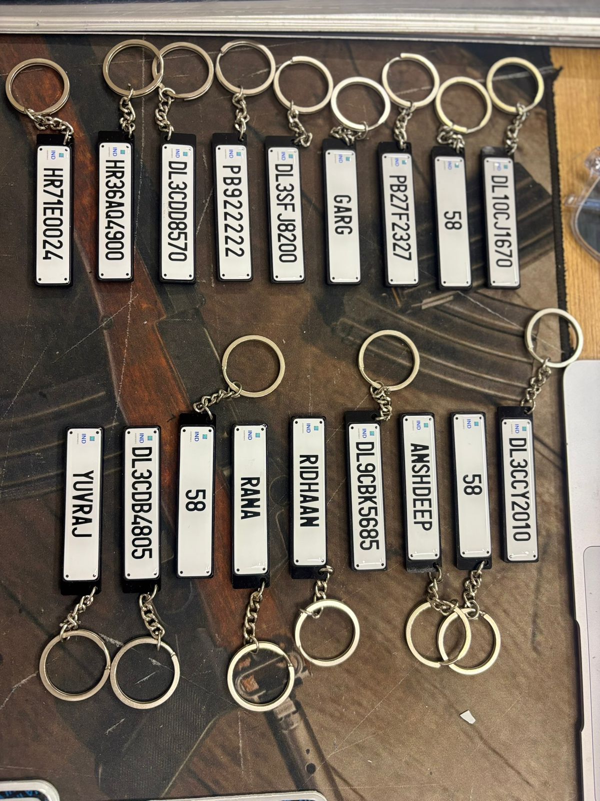 Custom Number Plate Metal Keychain | Personalized Car Registration Keychain | ELITE AUTO MODS - Elite Auto Mods