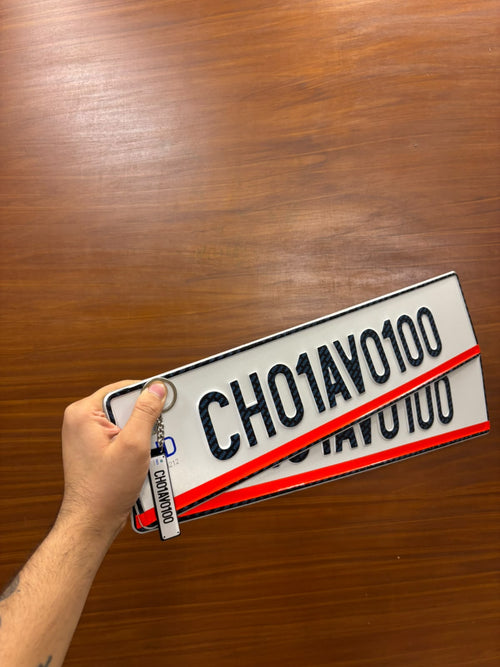 Customized Number Plate | High Gloss Resin Finish | Universal Fit | ELITE AUTO MODS (Copy) - Elite Auto Mods