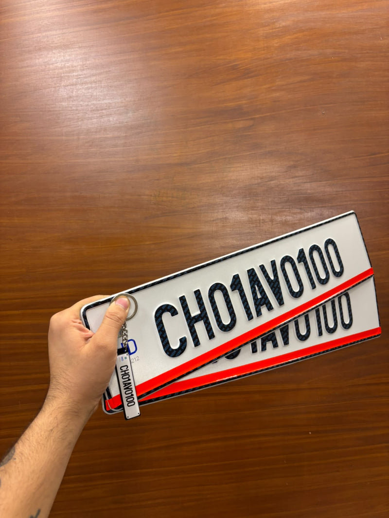 Customized Number Plate | High Gloss Resin Finish | Universal Fit | ELITE AUTO MODS (Copy) - Elite Auto Mods