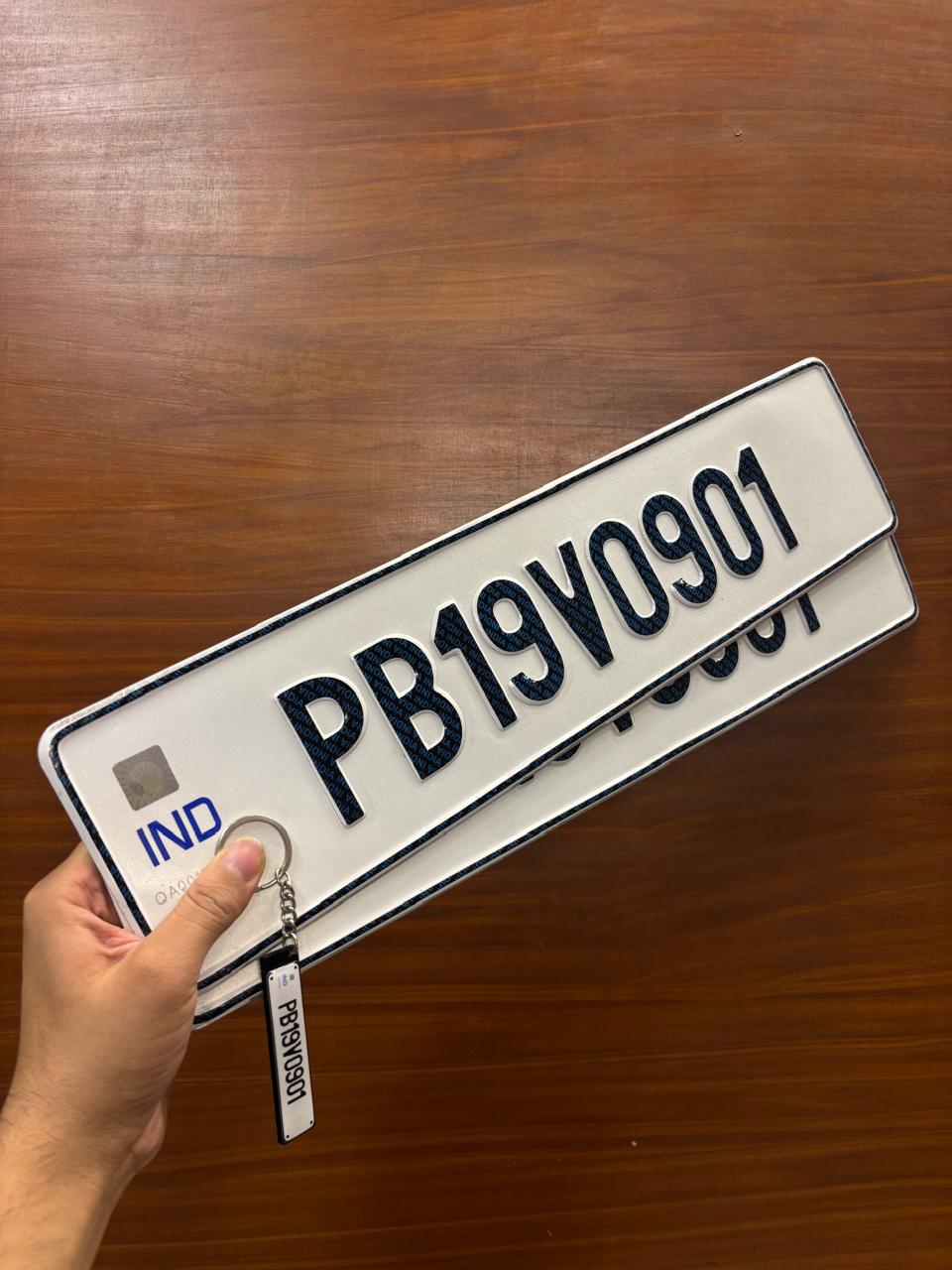 Customized Number Plate | High Gloss Resin Finish | Universal Fit | ELITE AUTO MODS (Copy) - Elite Auto Mods