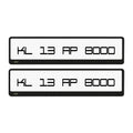 Midnight 3D Gel Number Plate | High Gloss Resin Finish | Universal Fit | ELITE AUTO MODS - Elite Auto Mods