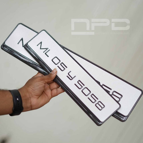 Midnight 3D Gel Number Plate | High Gloss Resin Finish | Universal Fit | ELITE AUTO MODS (Copy) - Elite Auto Mods