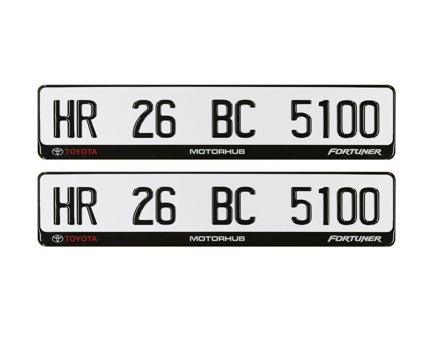 Midnight 3D Gel Number Plate | High Gloss Resin Finish | Universal Fit | ELITE AUTO MODS (Copy) - Elite Auto Mods