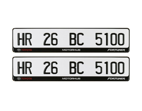 Midnight 3D Gel Number Plate | High Gloss Resin Finish | Universal Fit | ELITE AUTO MODS (Copy) - Elite Auto Mods