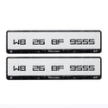Midnight 3D Gel Number Plate | High Gloss Resin Finish | Universal Fit | ELITE AUTO MODS (Copy) (Copy) - Elite Auto Mods