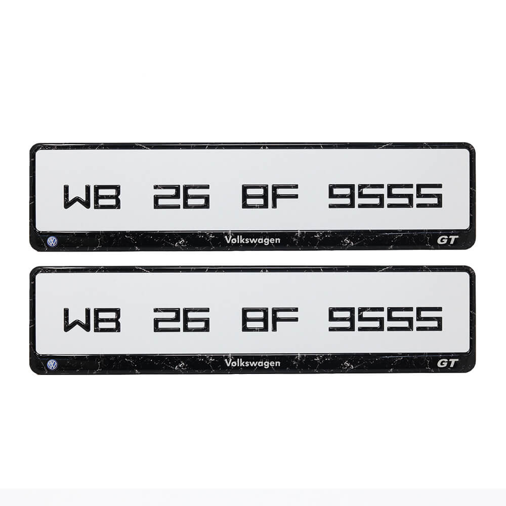 Midnight 3D Gel Number Plate | High Gloss Resin Finish | Universal Fit | ELITE AUTO MODS (Copy) (Copy) - Elite Auto Mods