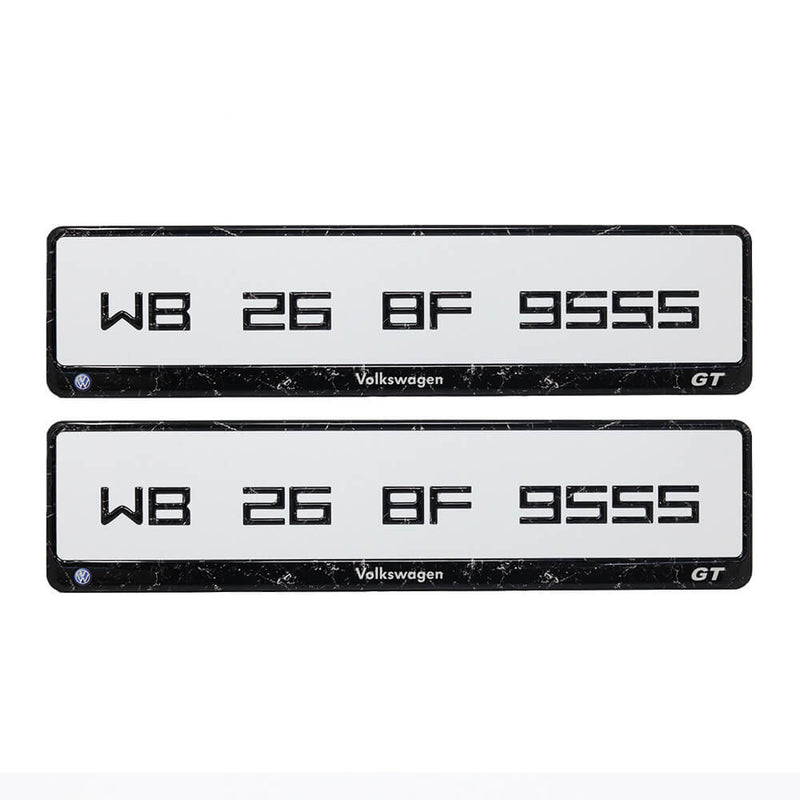 Midnight 3D Gel Number Plate | High Gloss Resin Finish | Universal Fit | ELITE AUTO MODS (Copy) (Copy) - Elite Auto Mods