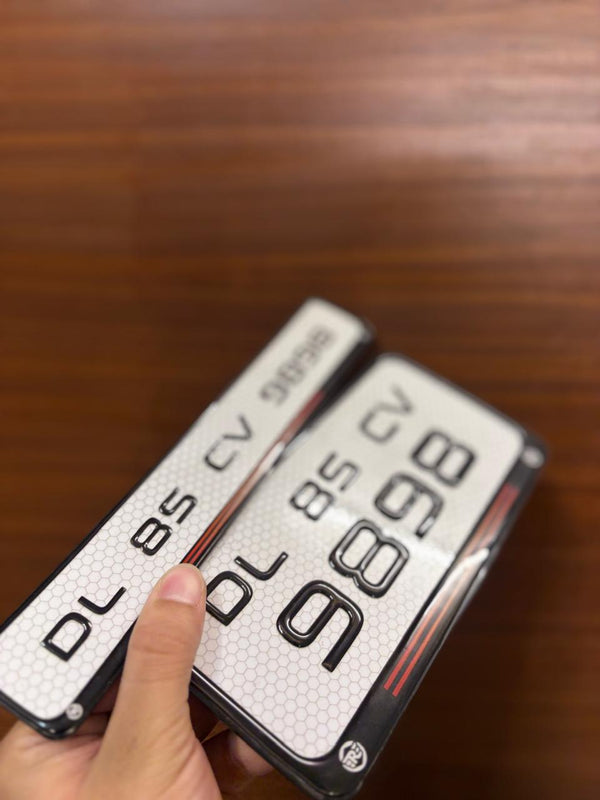Midnight 3D Gel Number Plate | High Gloss Resin Finish | Universal Fit | ELITE AUTO MODS (Copy) (Copy) (Copy) - Elite Auto Mods